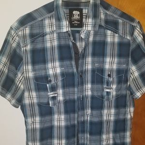 EUC route 66 button up